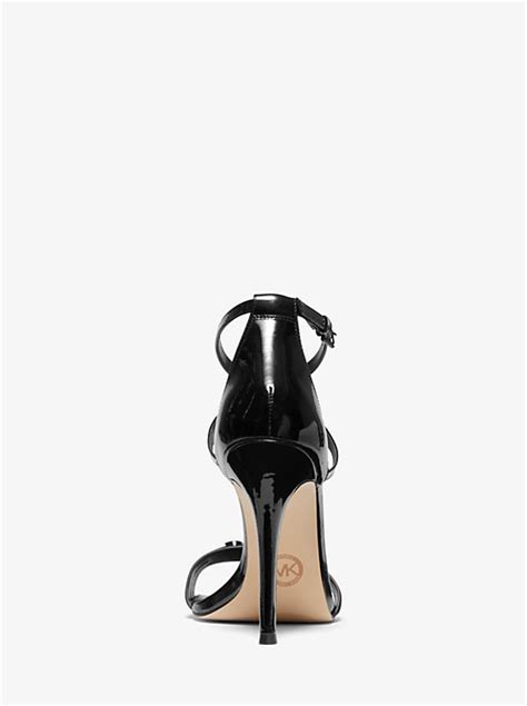 michael kors goldie patent leather sandal|michael kors ladies sandals.